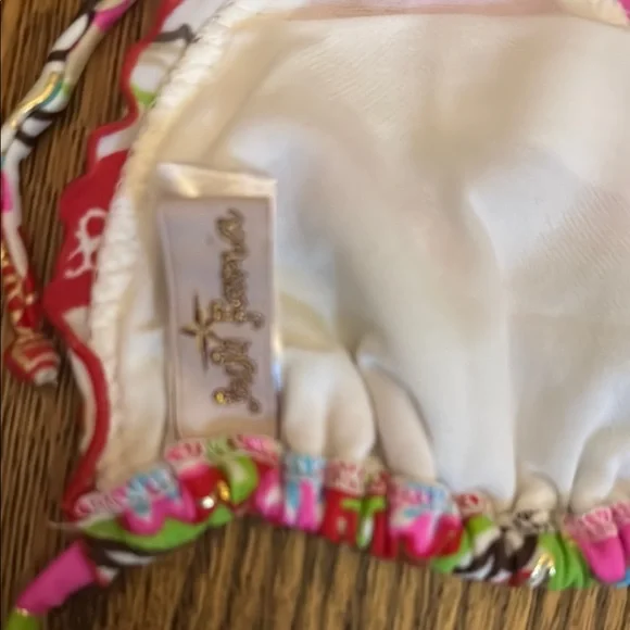 Luli Fama Colorful Paisley Bikini Top XS bottom S - Picture 9 of 12